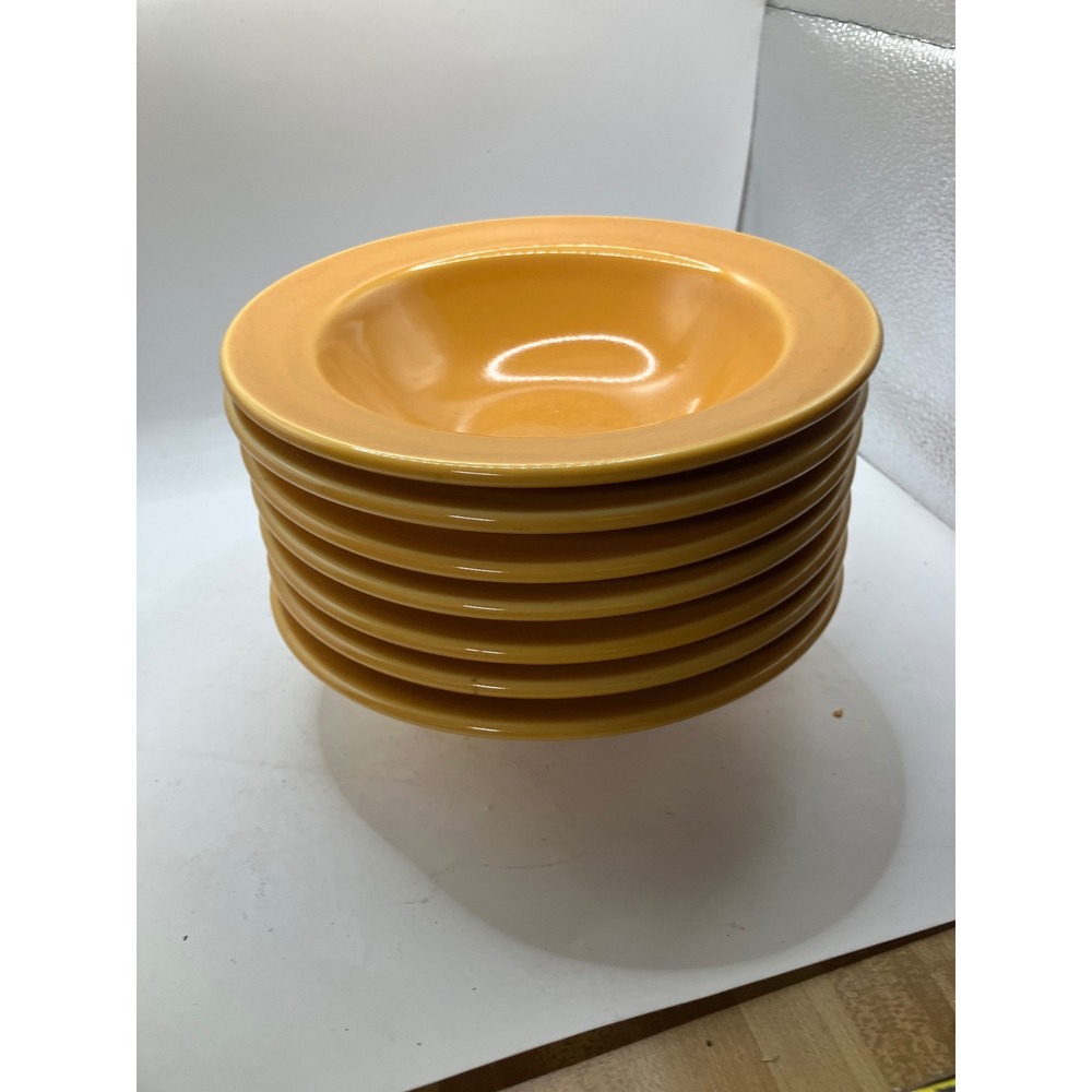 Syracuse China Restaurant Ware Soup Bowls Set of‎ 7 Heavy Duty USA Made